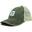 Gorra de lona tipo Trucker Ajustable - 100% algodón - (Verde)