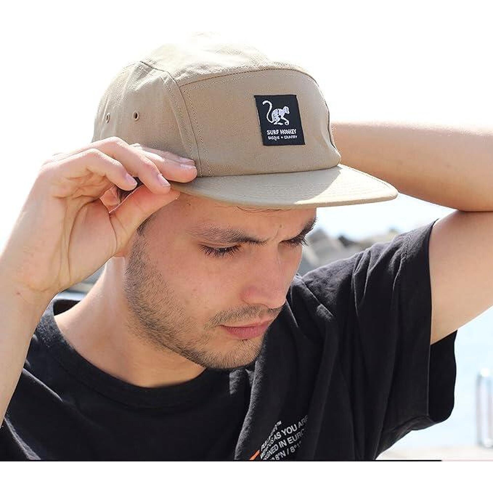 Gorra Trucker - Visera Plana - Jockey / Adulto / Talla única (Beige)