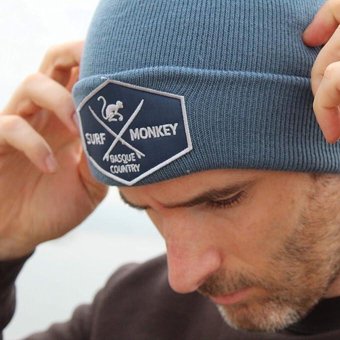 Beanie-Strickmütze – Einheitsgröße – (Marineblau) 3/5