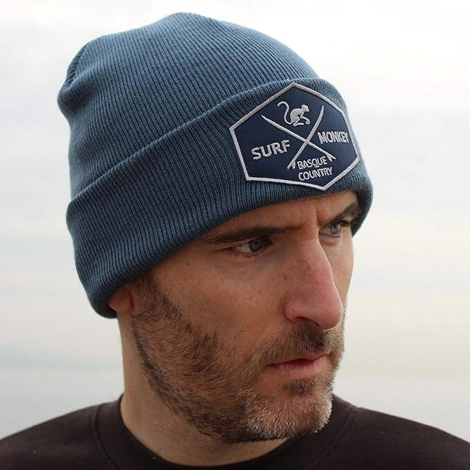 Beanie-Strickmütze – Einheitsgröße – (Marineblau) 4/5