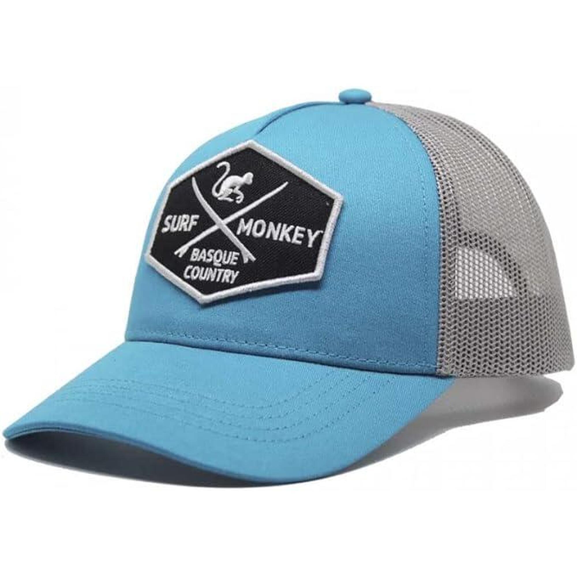 Gorra 5 paneles Trucker para niño/niña - (Azul / Gris)