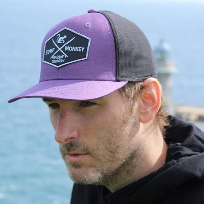 Casquette trucker de montagne et trekking – résistante à l’eau (Bordeaux) 4/7