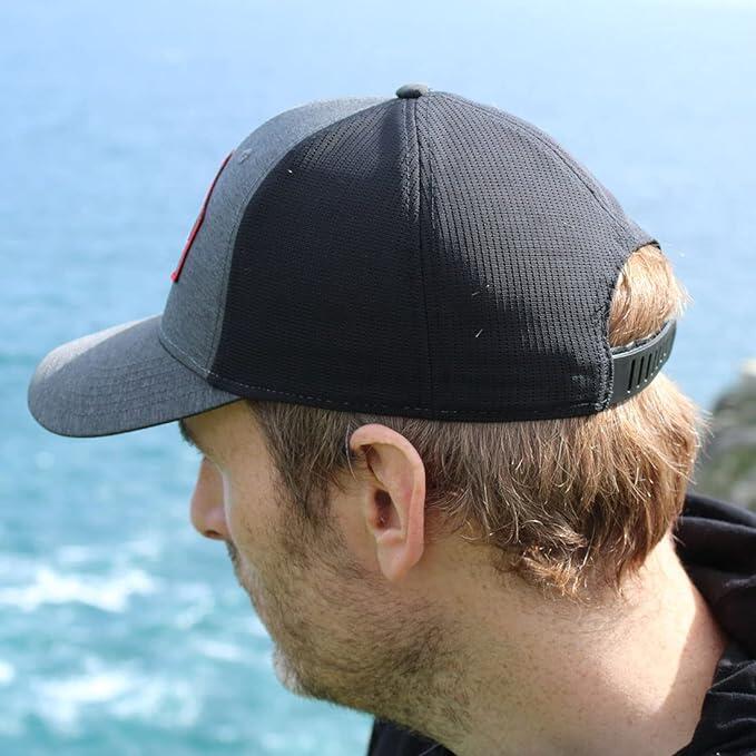 Czapka trucker górska i trekkingowa – Dry-Tech – wodoodporna (Czarny) 5/6