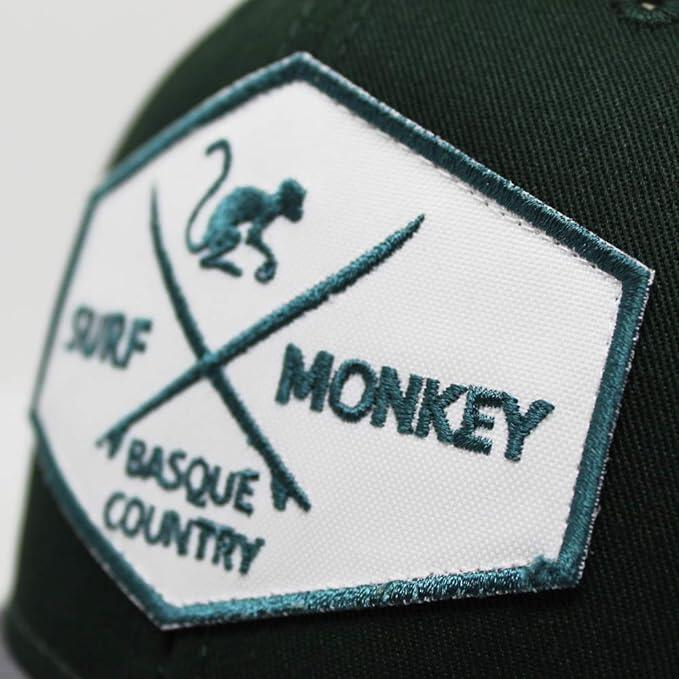 Casquette Trucker - 6 Panneaux / Adulte / Taille Unique (Vert Bouteille/Beige) 3/7