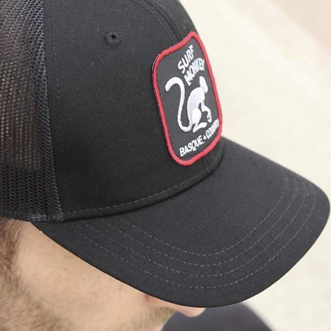 Casquette Trucker - 6 Panneaux / Adulte / Taille Unique (Noir/Noir) 5/7