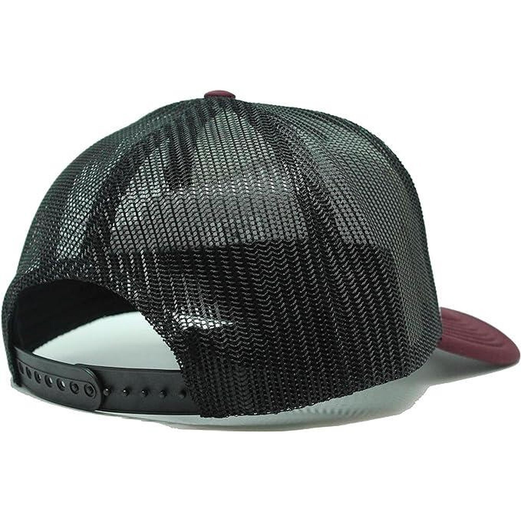 Gorra Trucker - Acolchada / Adulto / Talla única (Burdeos/Negra)