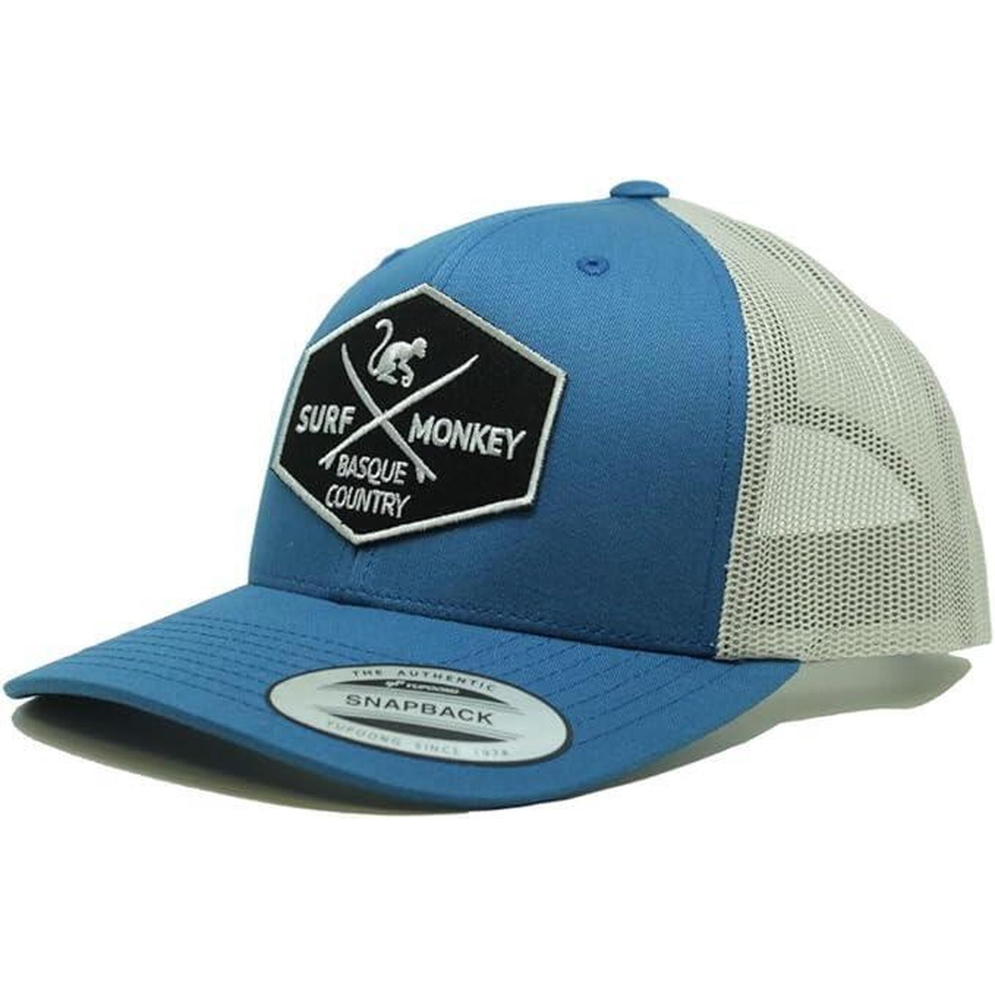 Gorra Trucker - 6 Paneles / Adulto / Talla única (Azul/Blanco)