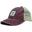 Gorra de lona tipo Trucker Ajustable - 100% algodón - (Granate)