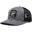 Gorra Trucker - 6 Paneles / Adulto / Talla única (Gris/Negro)