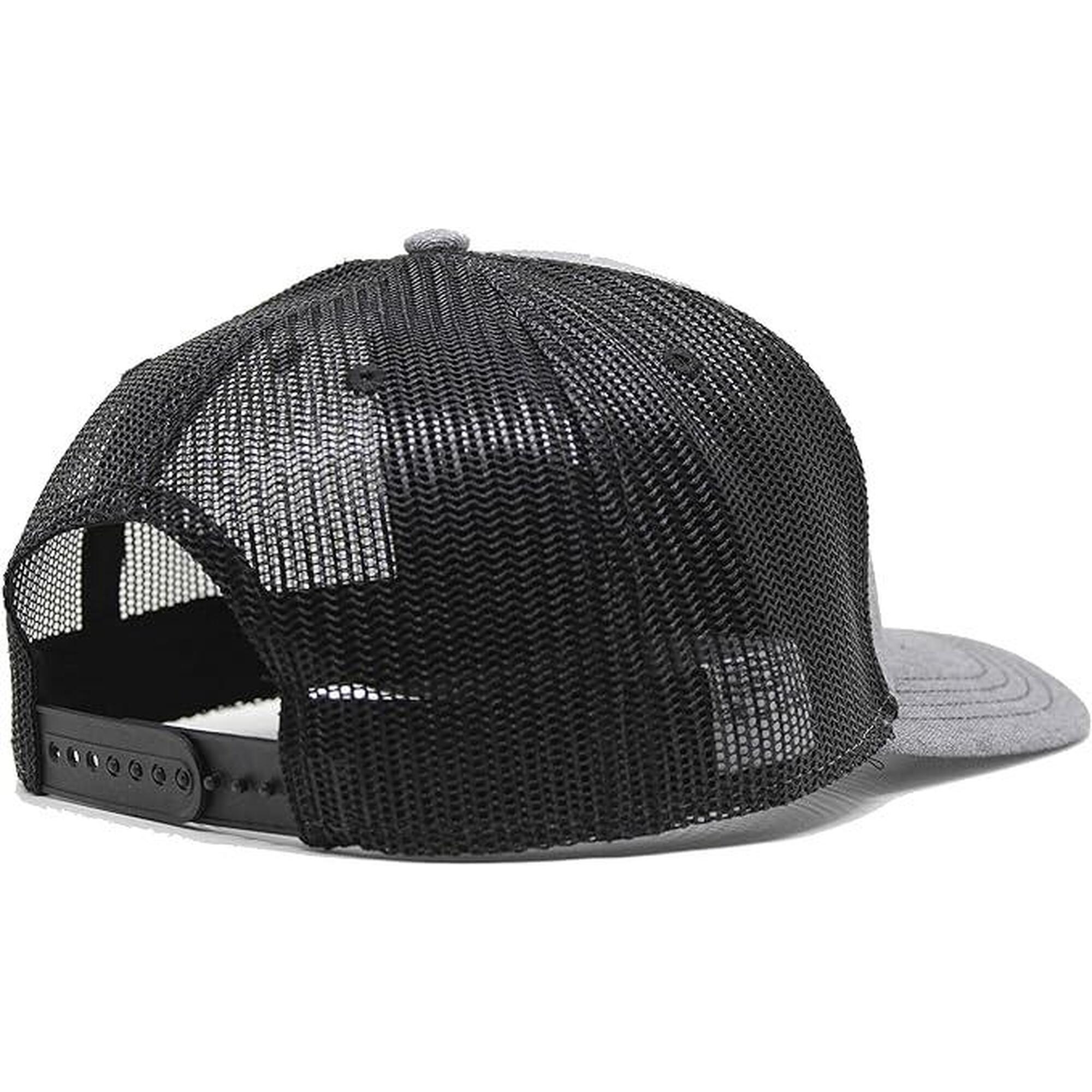 Gorra Trucker - 6 Paneles / Adulto / Talla única (Gris/Negro)