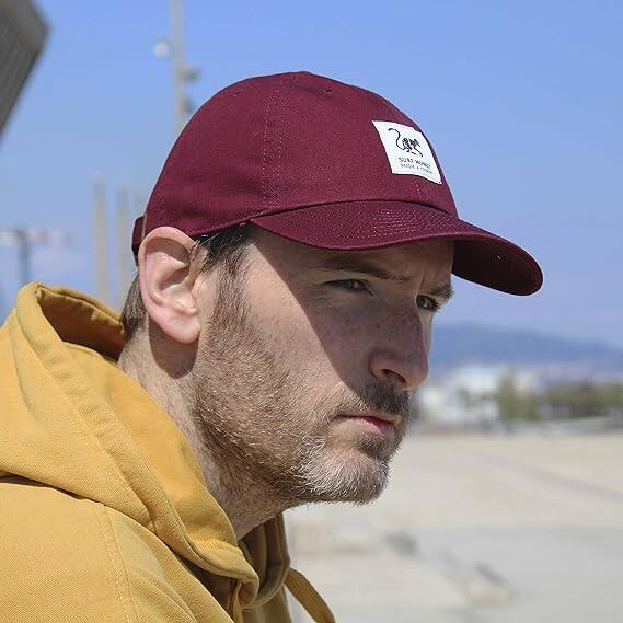 Gorra Béisbol - Algodón - Sin estructura / Adulto / Talla única (Granate) 5/6