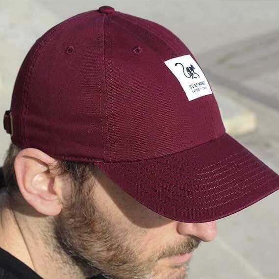 Gorra Béisbol - Algodón - Sin estructura / Adulto / Talla única (Granate) 6/6
