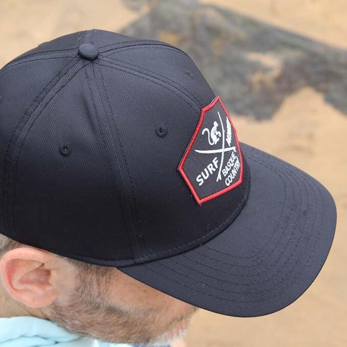 Gorra sport - Gorra técnica con protección solar UPF50+ (Negro)