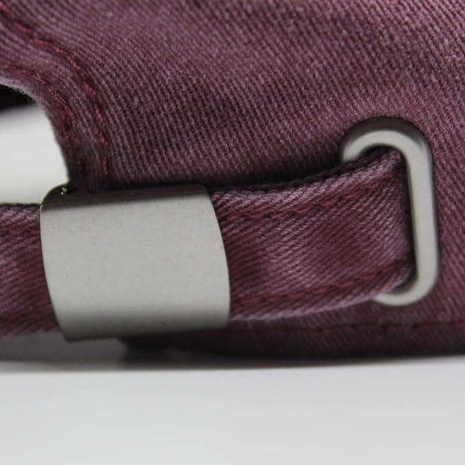 Gorra Béisbol -Aspecto Desgastado -Sin estructura /Adulto /Talla única (Granate) 4/6