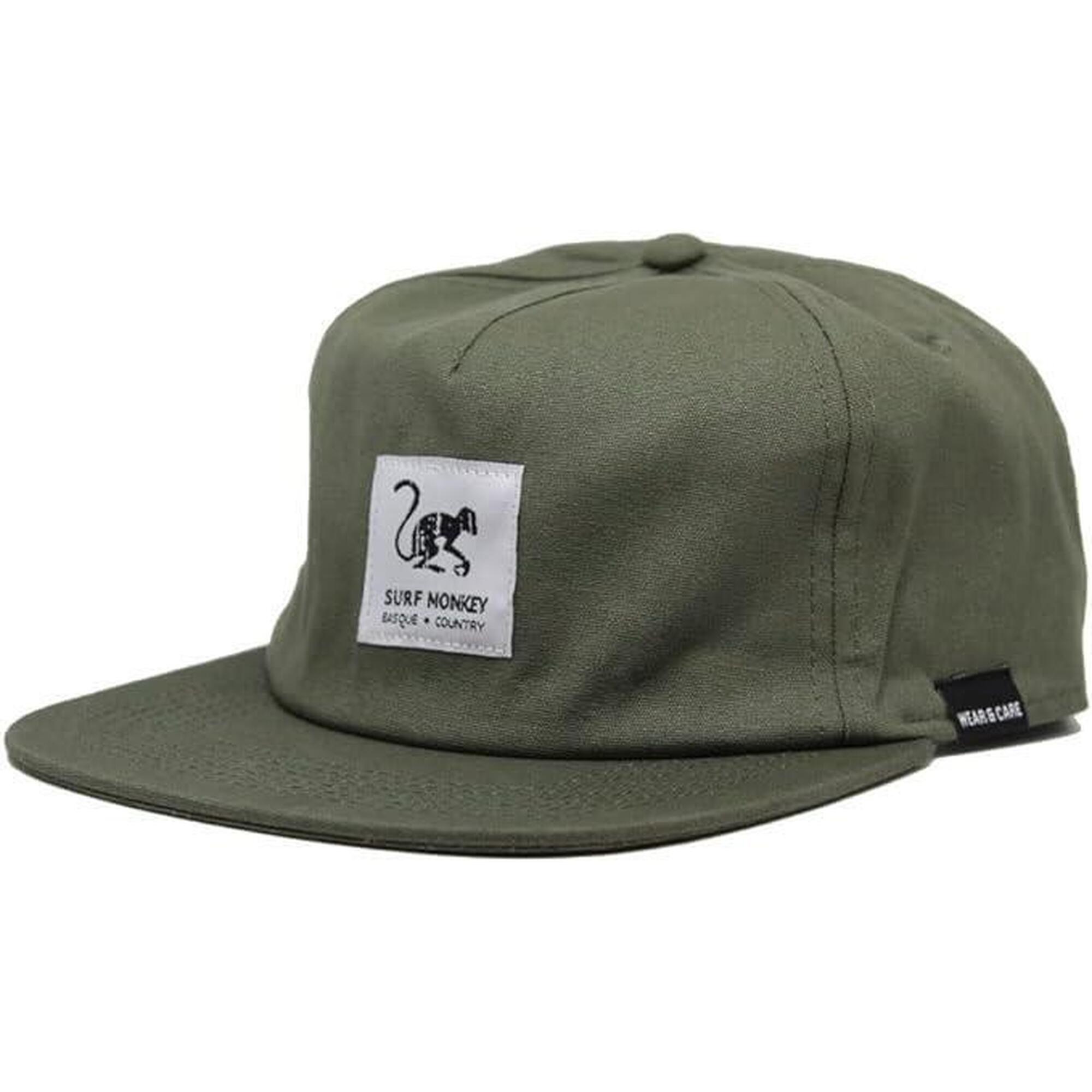 Gorra Trucker - Visera Plana - Algodón Orgánico / Adulto / Talla única (Verde)