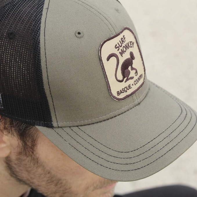 Casquette Trucker - 6 Panneaux / Adulte / Taille Unique (Vert Olive/Noir) 5/7