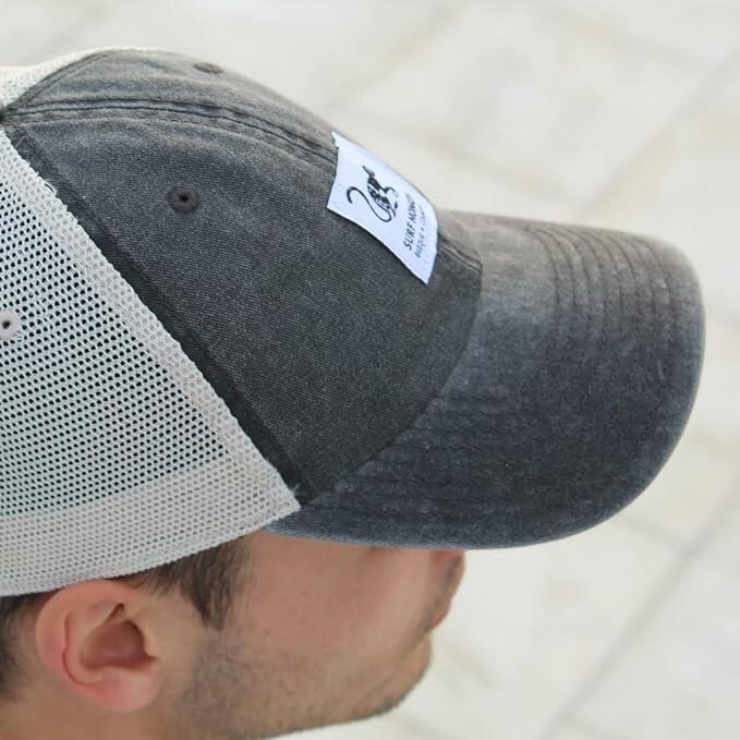 Gorra Trucker - Malla Lona - Algodón / Adulto / Talla única (Negro)