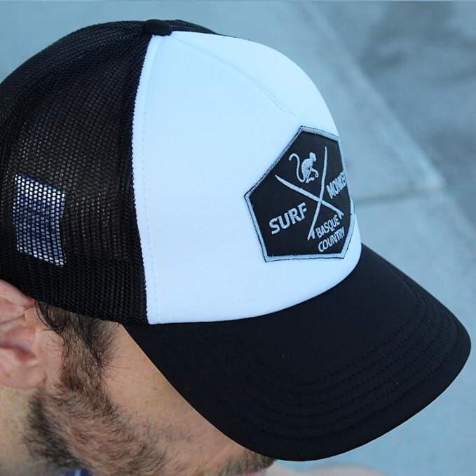 Casquette Trucker - Rembourrée / Adulte / Taille Unique (Blanc/Noir) 5/7