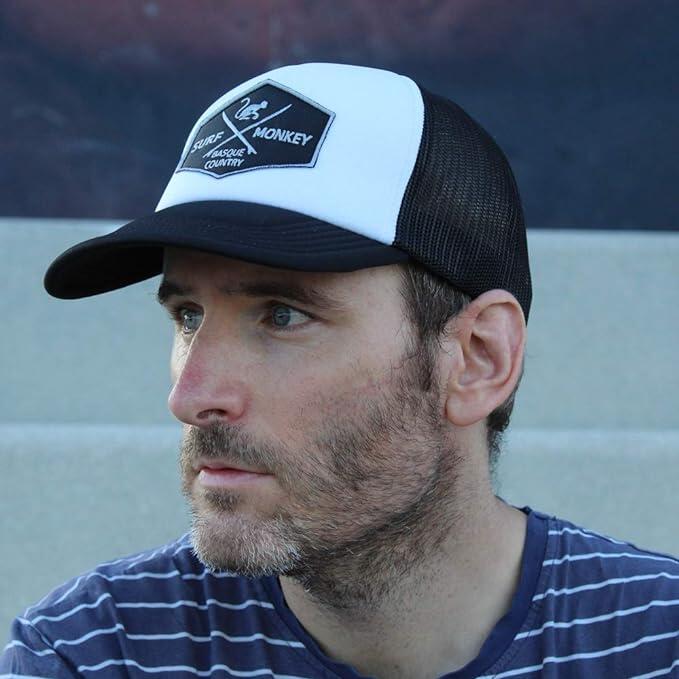 Casquette Trucker - Rembourrée / Adulte / Taille Unique (Blanc/Noir) 4/7
