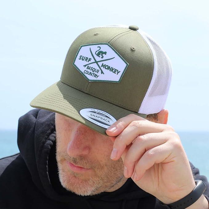 Gorra Trucker - 6 Paneles / Adulto / Talla única (Verde/Blanco) 3/5