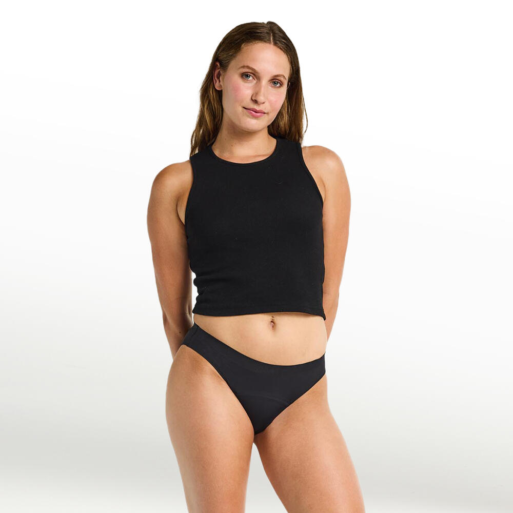 Modibodi Period Pants Seamfree Bikini Moderate-Heavy Black 2/4