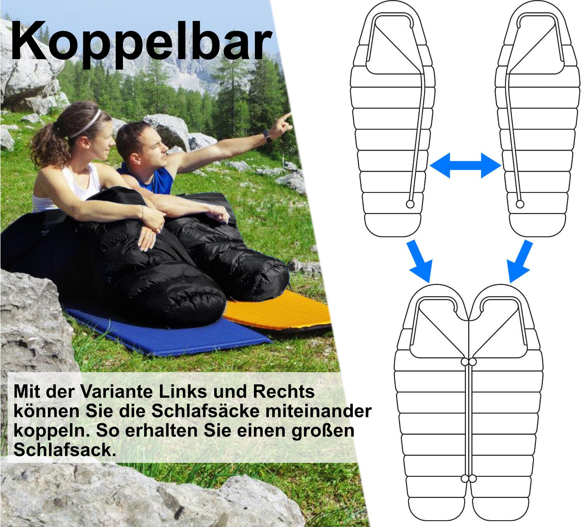 Mumienschlafsack Norskskin Caliyo 4 Jahreszeiten Schlafsack 230 cm 4/6