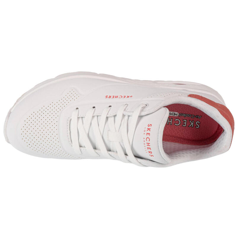 Baskets Femme Baskets Skechers UNO - POP BACK Blanc Blanc Skechers