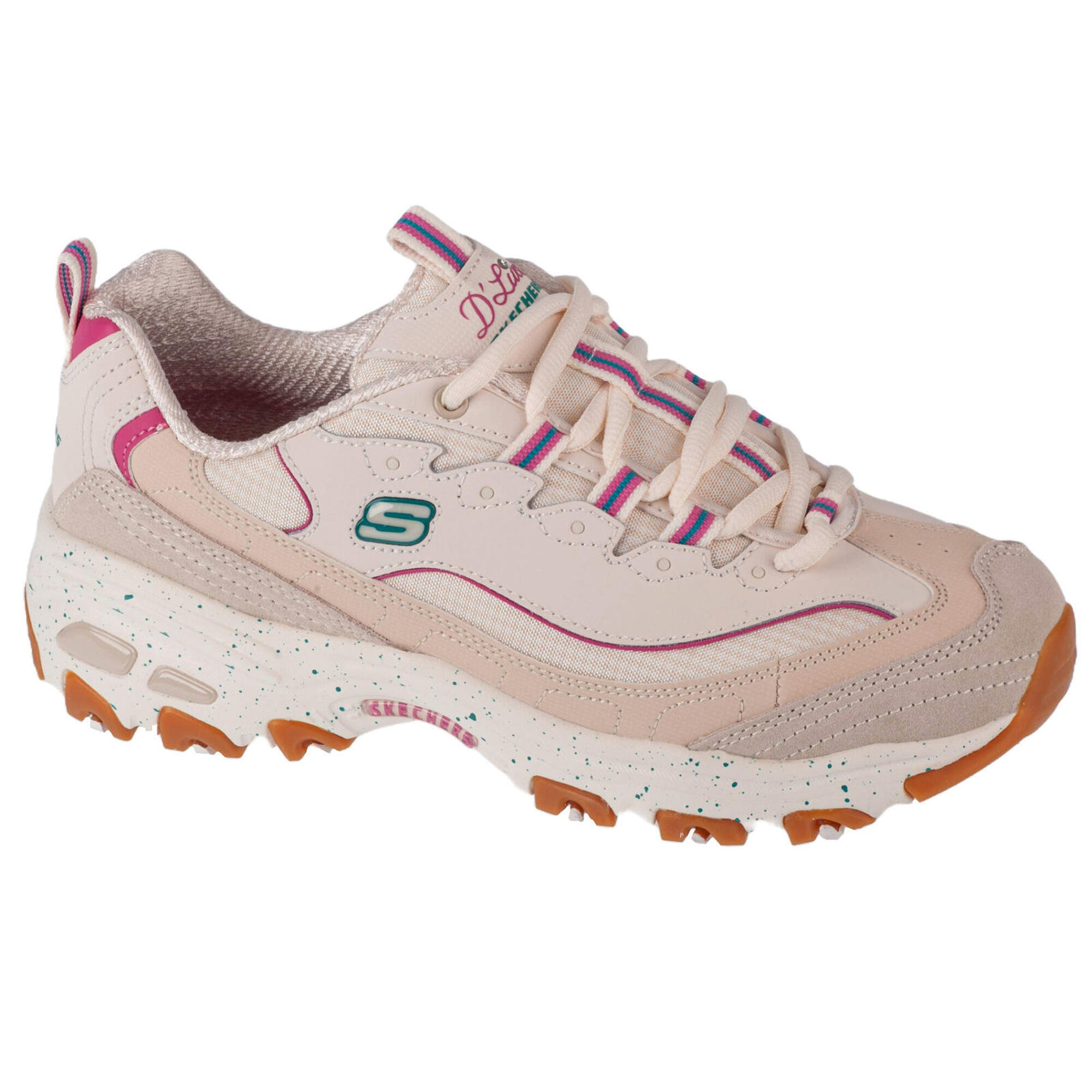 Skechers - Sneakers Pour Femmes D'Lites - Bold Views - Baskets - Beige|rose - 37 - Decathlon