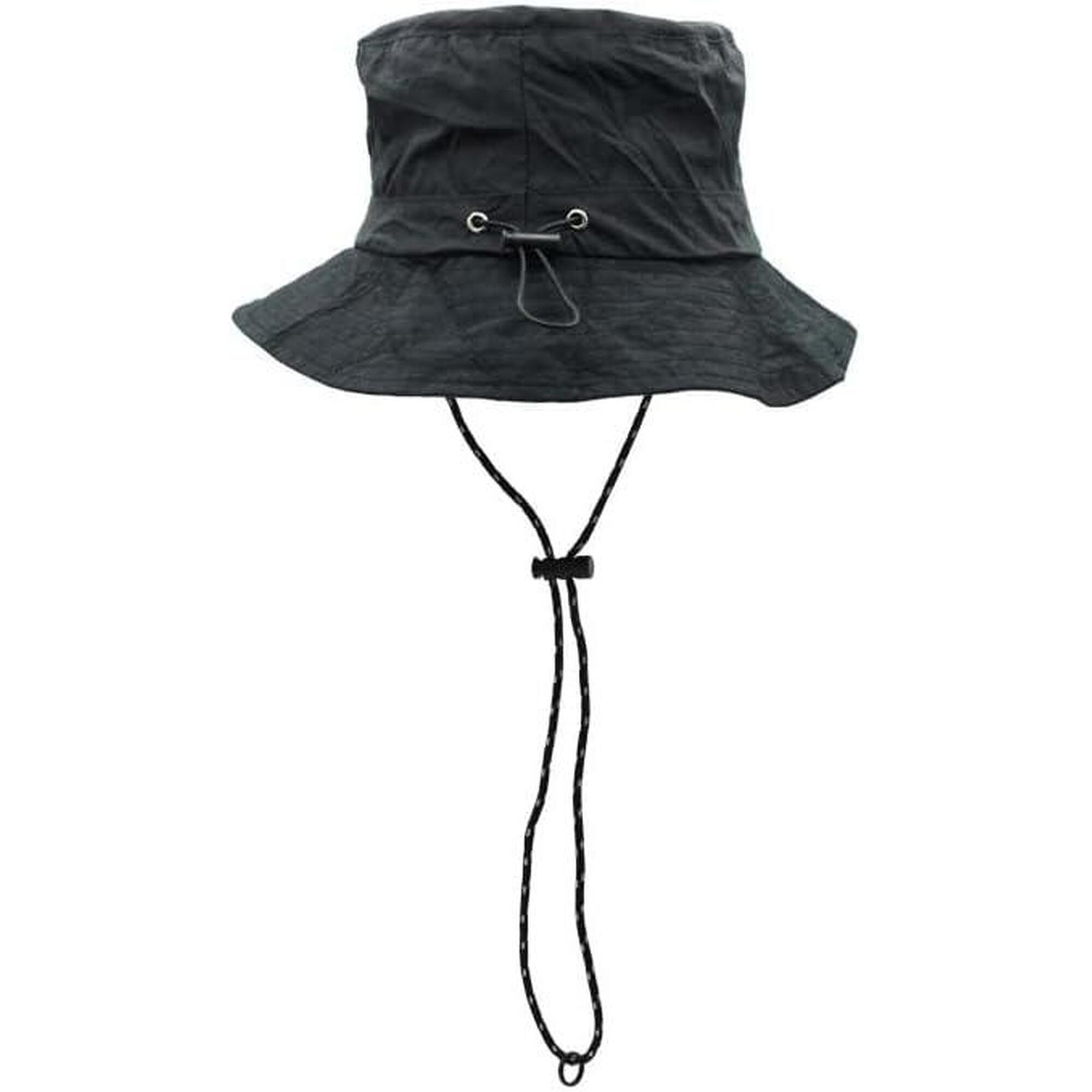 Boonie Hat impermeable - Talla única - Sombrero pleable (Negro)