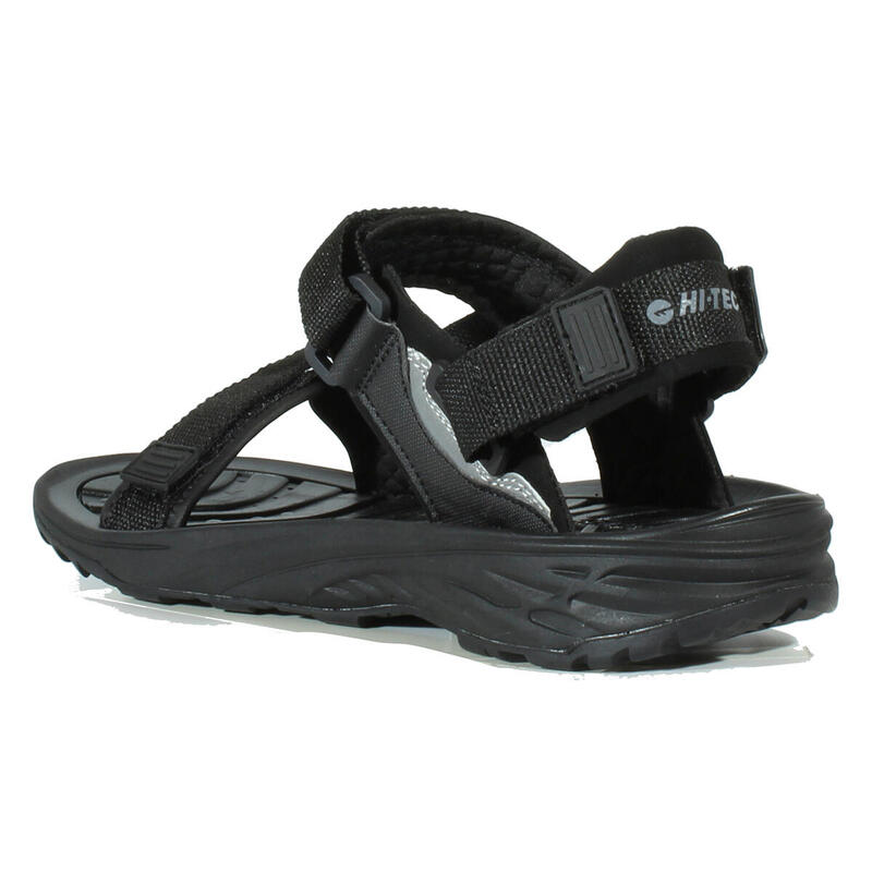 Sandalias de Montaña y Trekking Hombre Hi-Tec ULA RAFT Negro/Plata