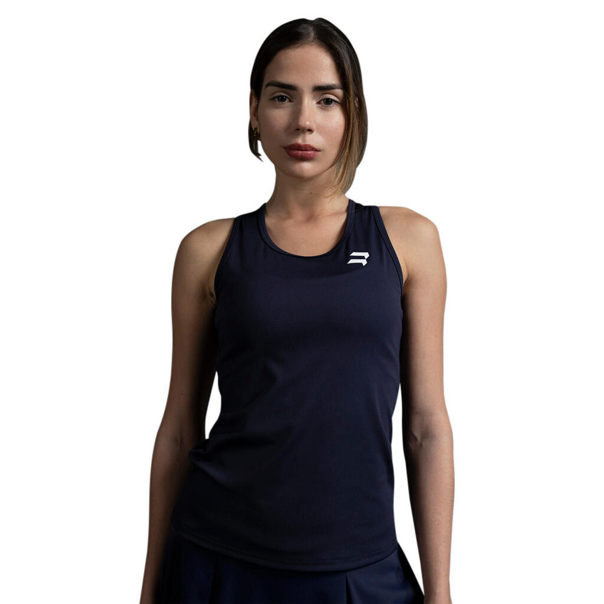 Camiseta de pádel Kora navy mujer