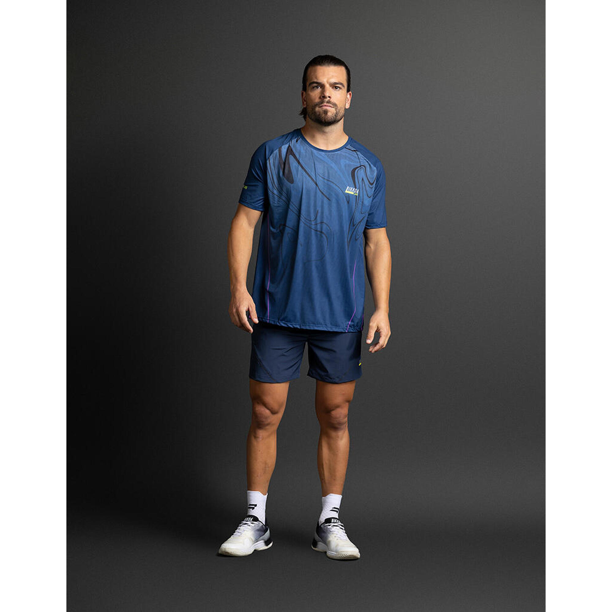 Liquid LAB blauw padel t-shirt voor heren