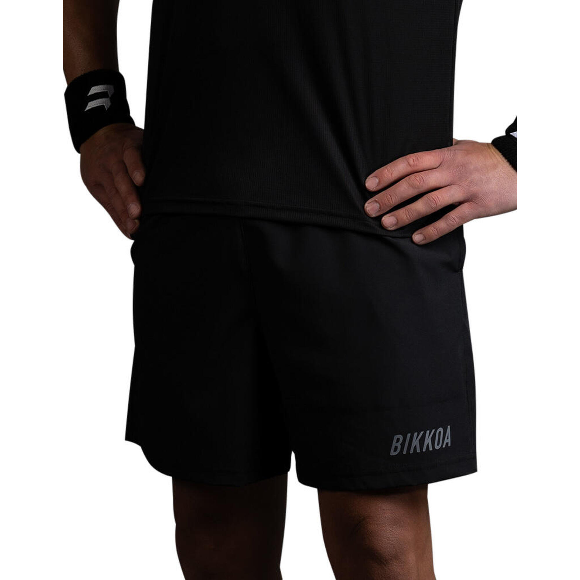 Short de padel noir premium pour hommes