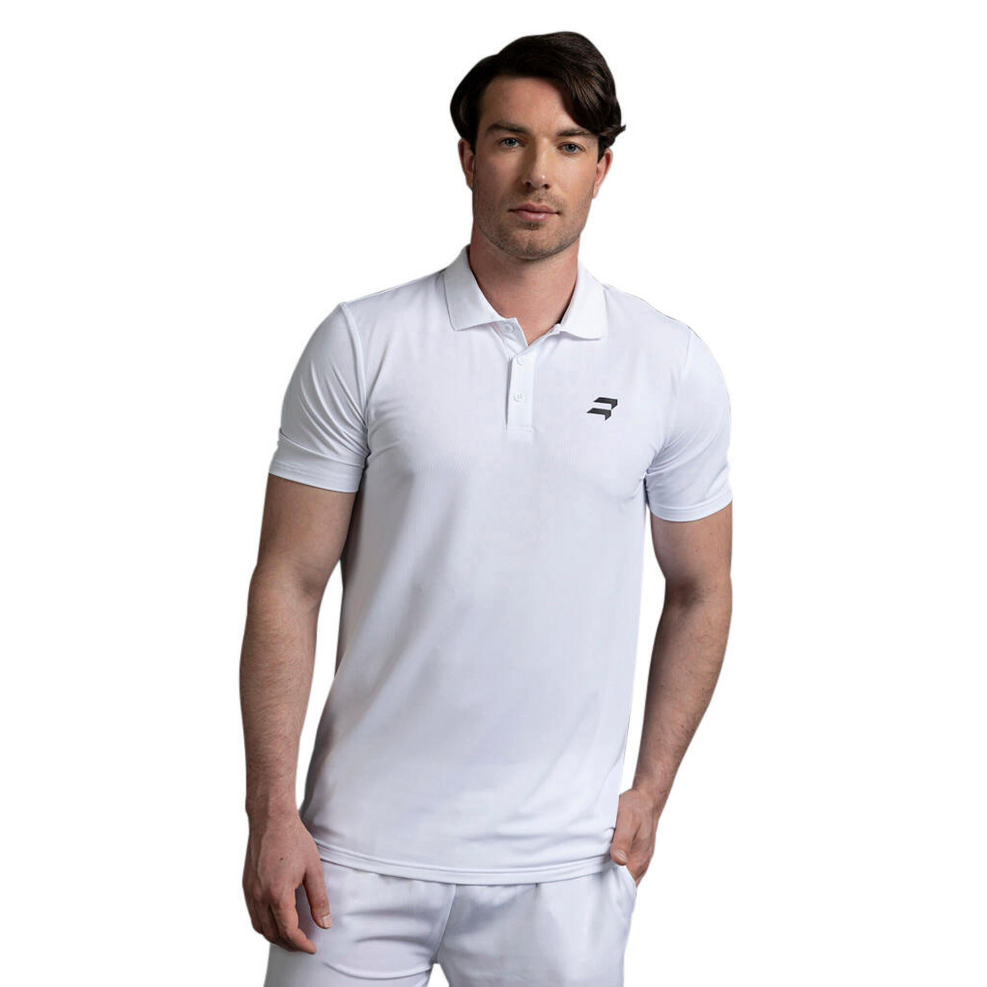 Polo de padel Nembus blanc pour homme