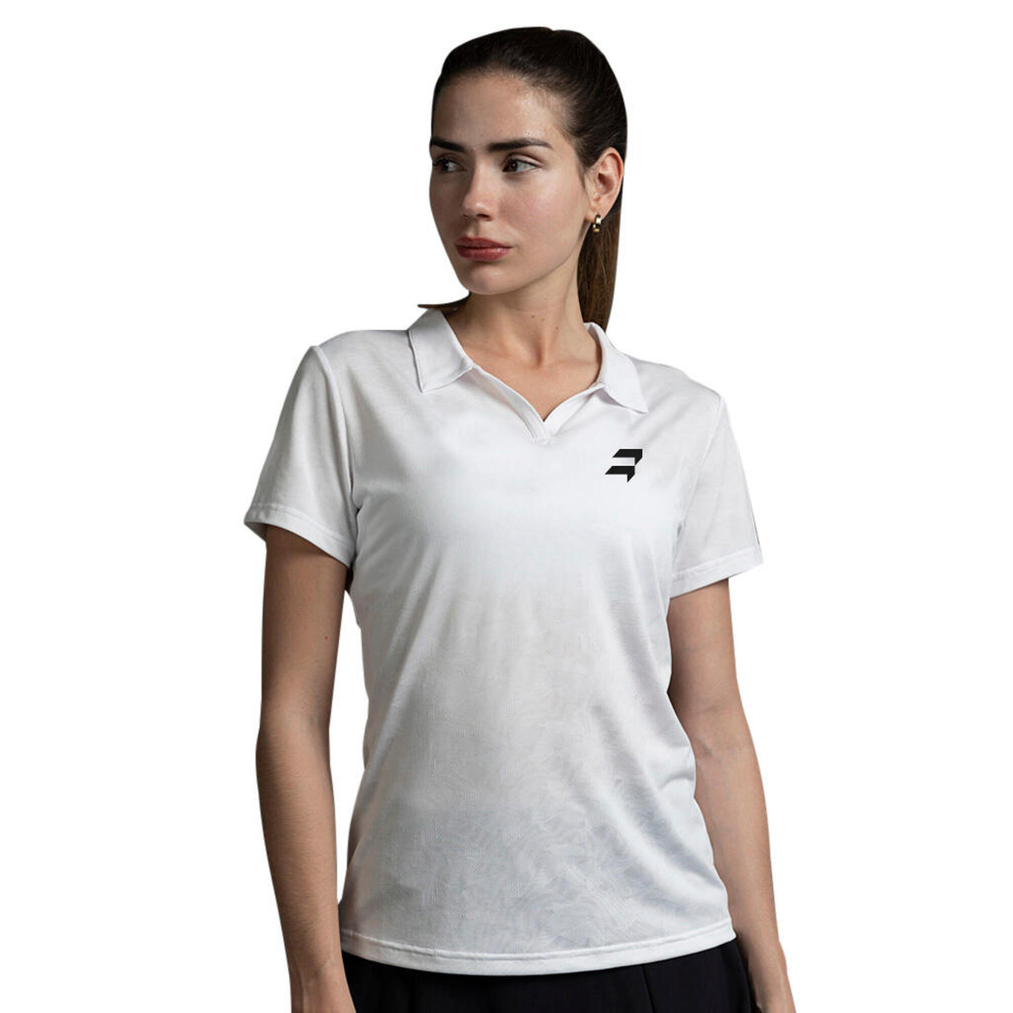 Polo de Padel Eris Branco Mulher