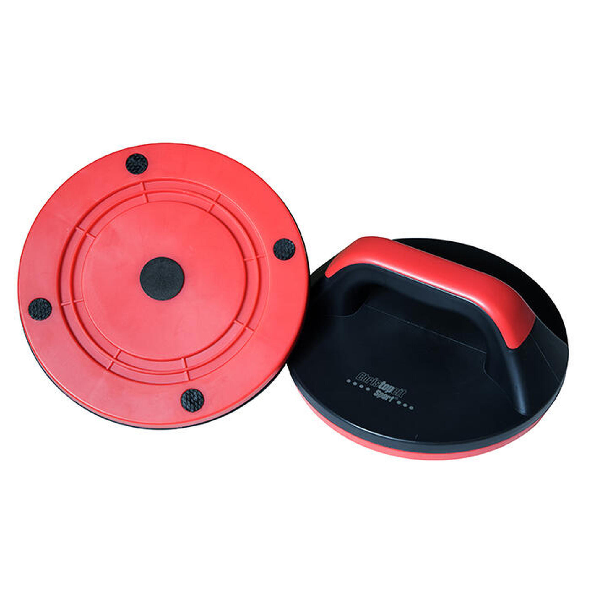 Christopeit - Supports Pompes Cross Training - Pivotant Rouge Adulte - Poignées Pour Pompe - Noir - Taille Unique - Decathlon