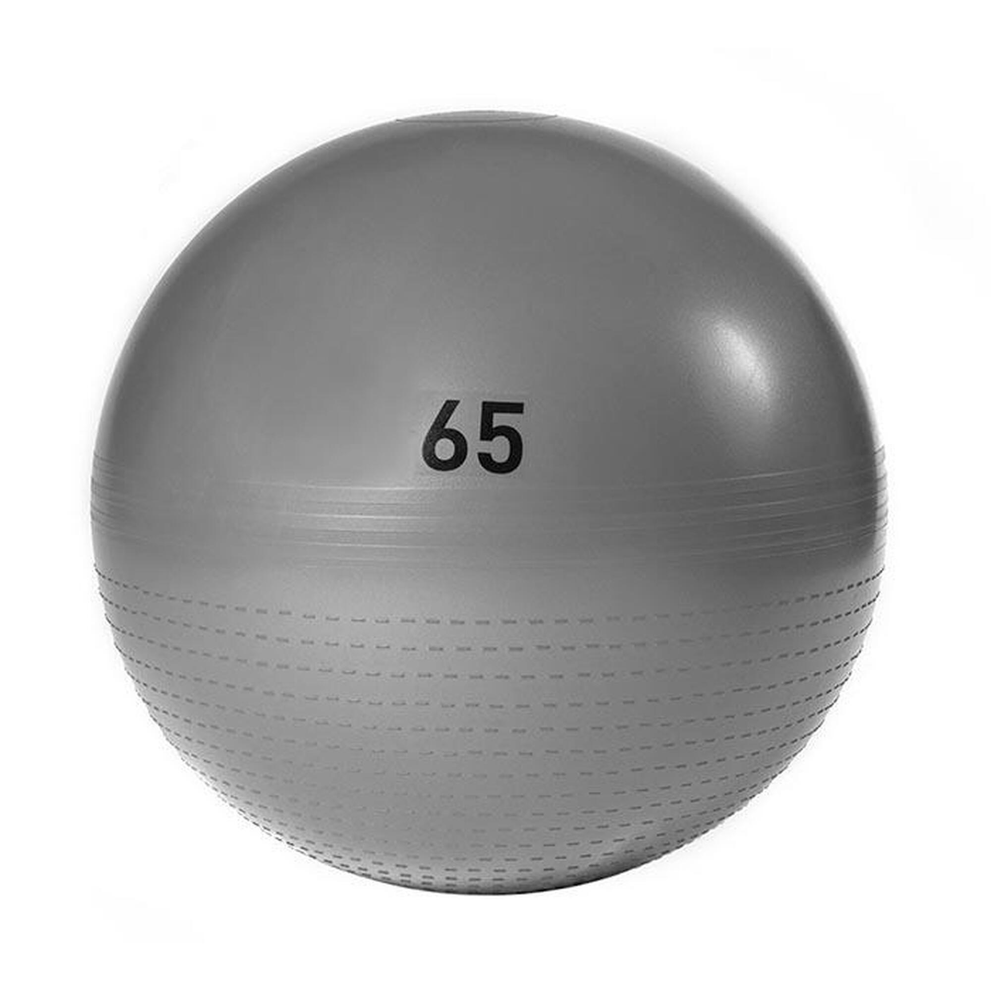 Adidas - Balle De Gymnastique Grise, Ø 65 Cm - Swiss Ball - 65 Cm - Decathlon
