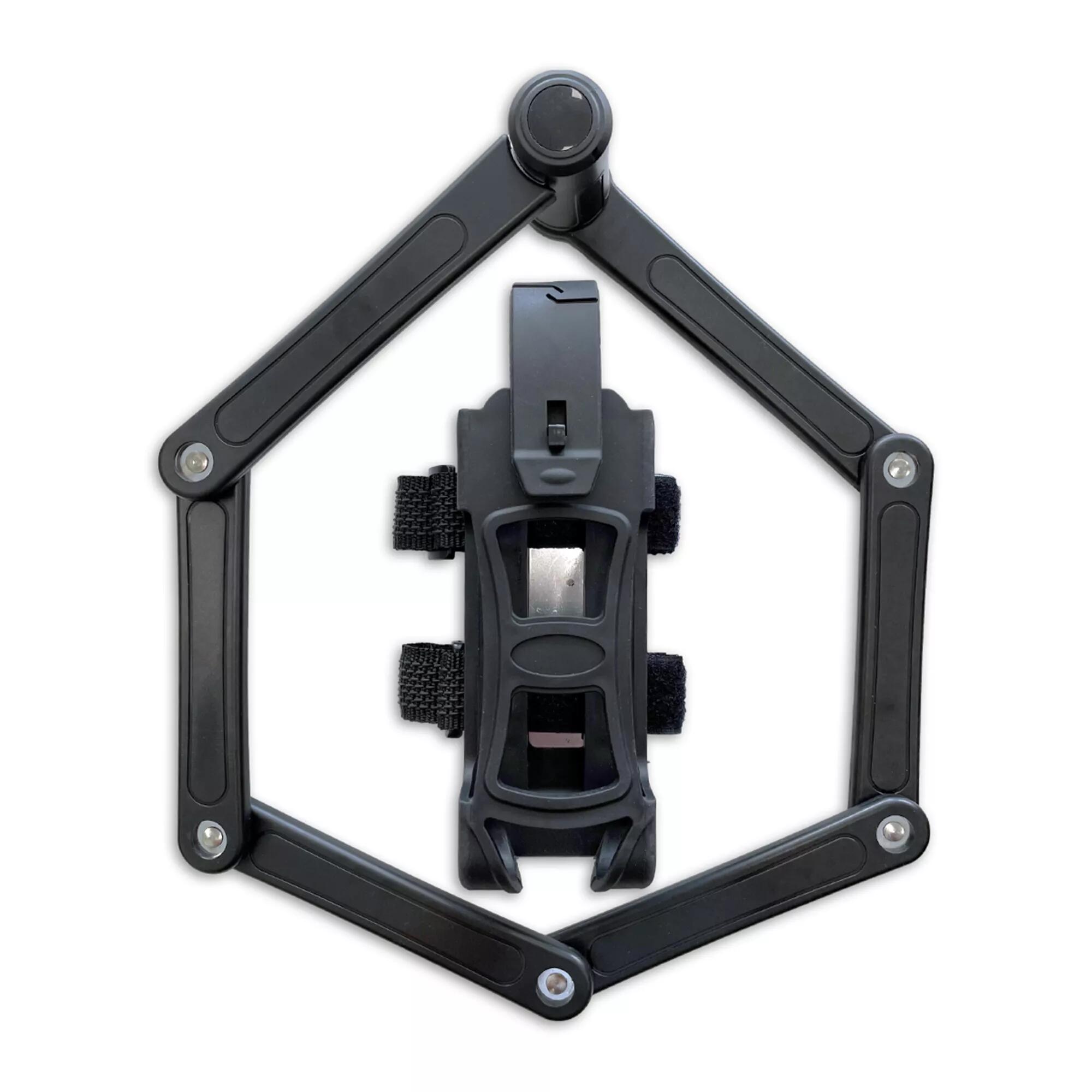 Lacat pliabil de 85 cm pentru bicicleta, negru, ART2