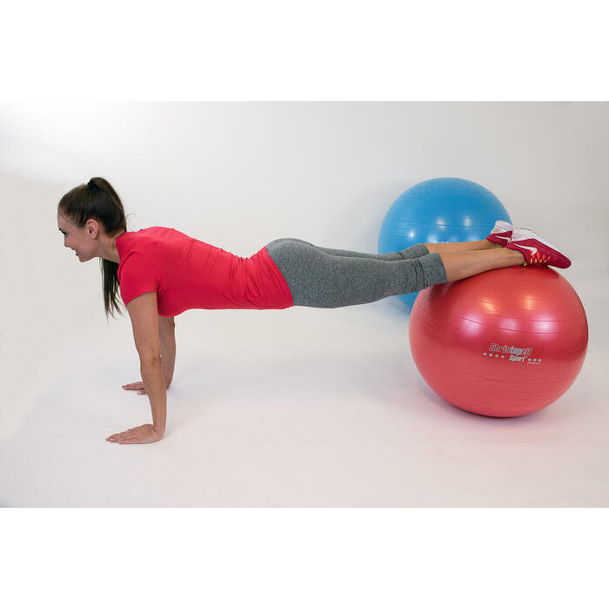 Christopeit Gymbal con pompa Rosso
