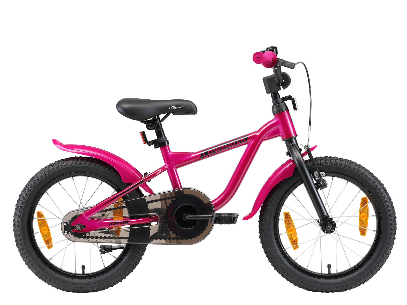 LÖWENRAD Löwenrad kinderfiets 16 inch wielen donkerroze