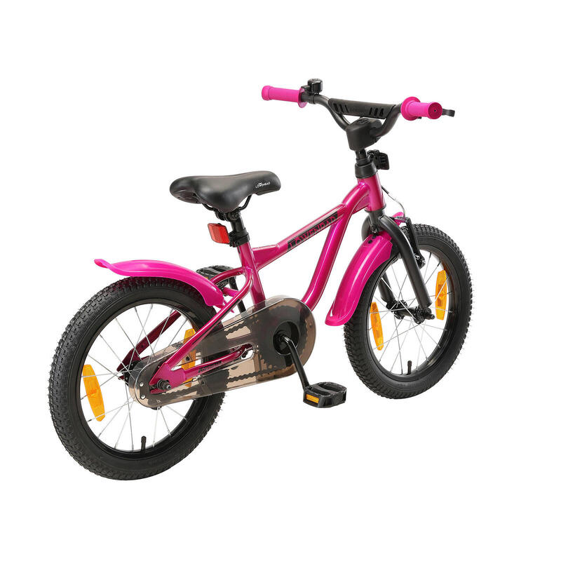 Löwenrad kinderfiets 16 inch wielen donkerroze