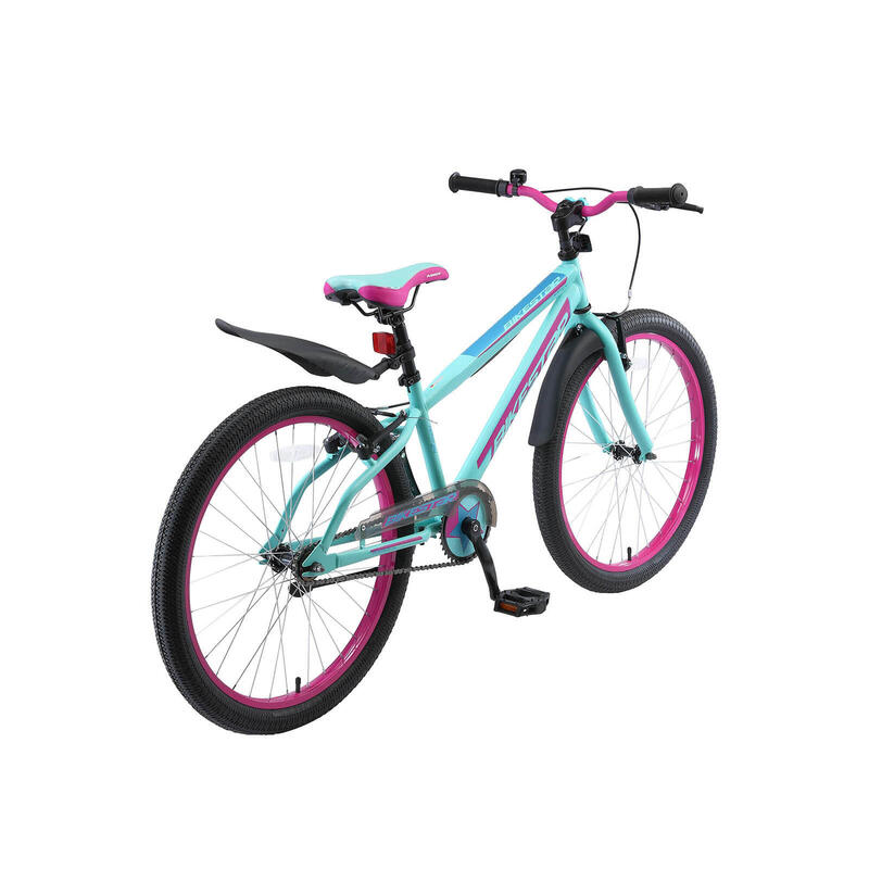 Bikestar kinderfiets Urban Jungle 24 inch turquoise/paars