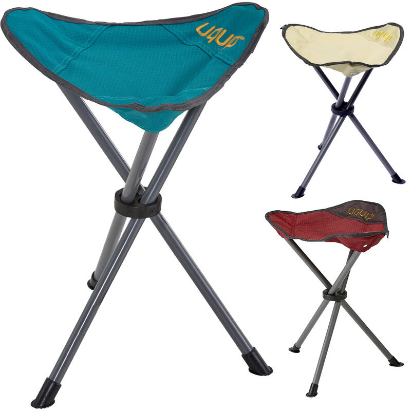 Tabouret à trois pieds Darcy XL de camping pliable léger en acier 100kg