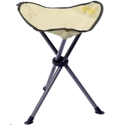 Sgabello a tre gambe Darcy XL pieghevole da Campeggio Acciaio leggero 100kg