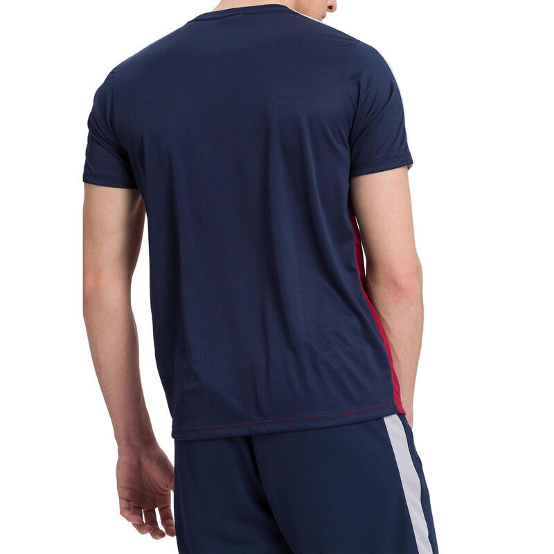 Tricou Squard Erima Navy/Visiniu/Gri