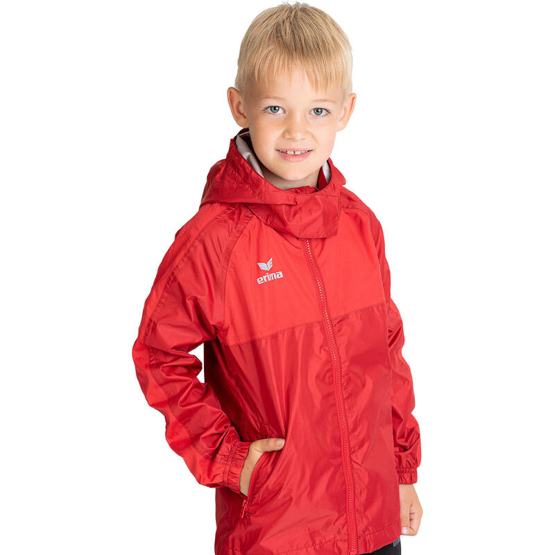 Jachetă Erima Team Allwetter Junior - roșu