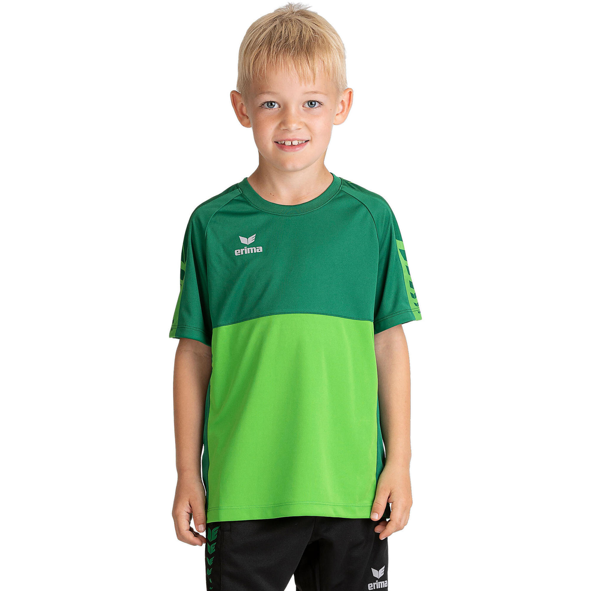Erima - Maillot Enfant Erima Six Wings - T-shirt Manches Courtes - Vert - 12 Ans / 152 Cm - Decathlon