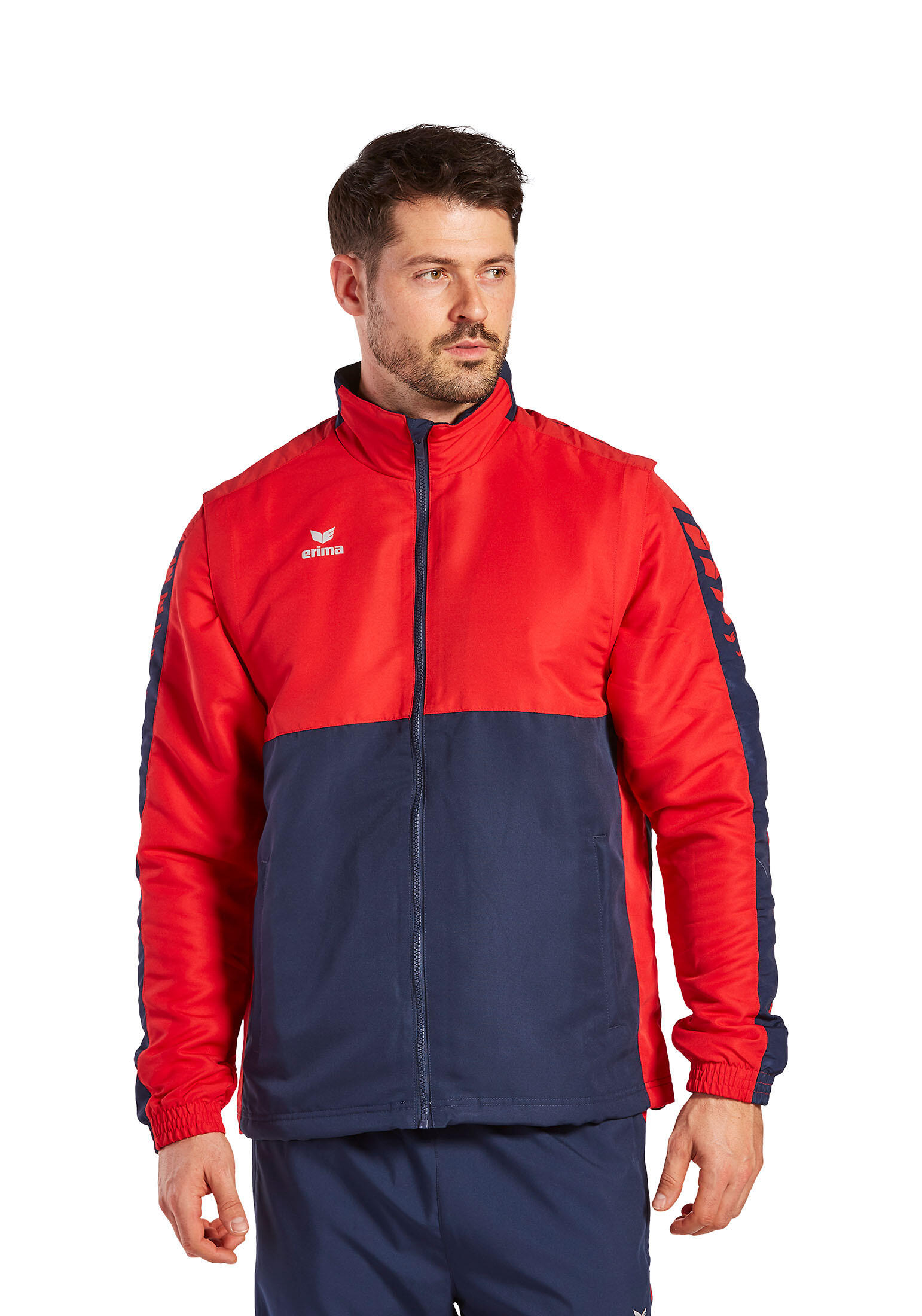 Unisex Erwachsene, Erwachsene Jacke mit abnehmbaren ärmeln Six Wings 2/7