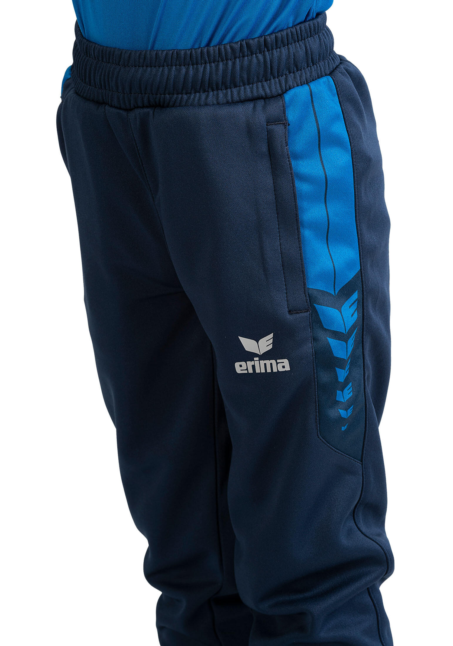 Calça Erima Six Wings Worker azul júnior 6/7