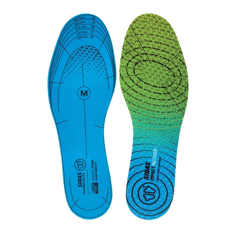 Dual-material insoles for absorption and dynamism - Running Impact Reducer